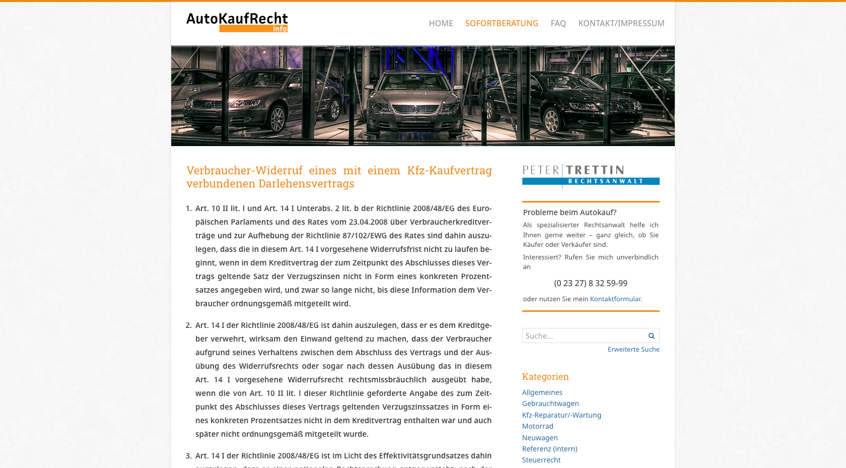 Das Blog zum Autokaufrecht