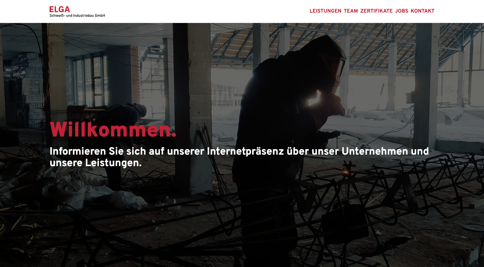 Website der ELGA GmbH